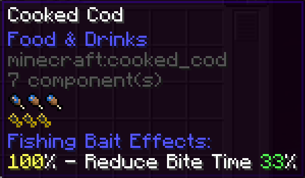 Cooked Cod Fishing Bait Effect