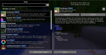 Mod menu