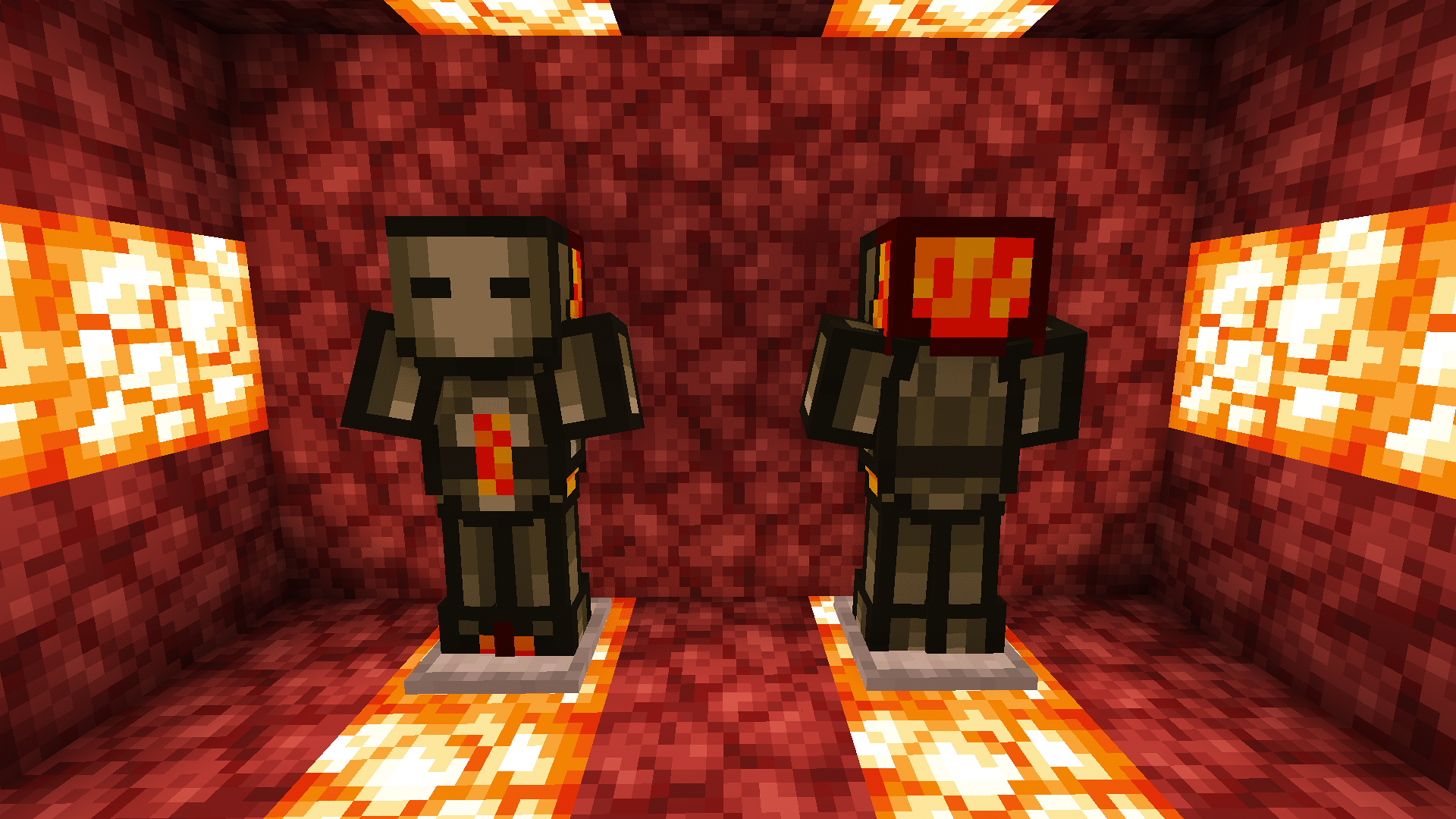 Nether armor (equipped) №1
