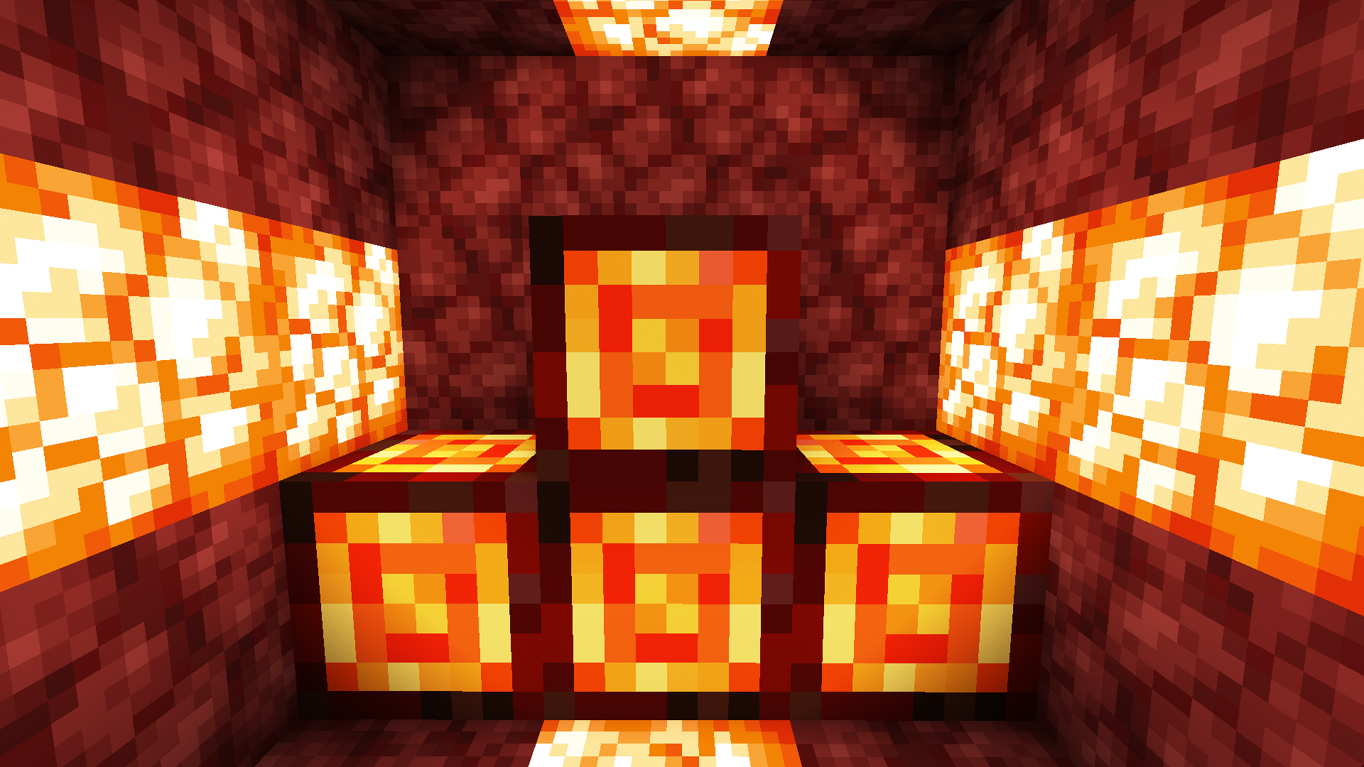 Nether block (with shaders)