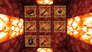 Sword, pickaxe, shovel, hoe, axe, nether ingot, nether scrap...