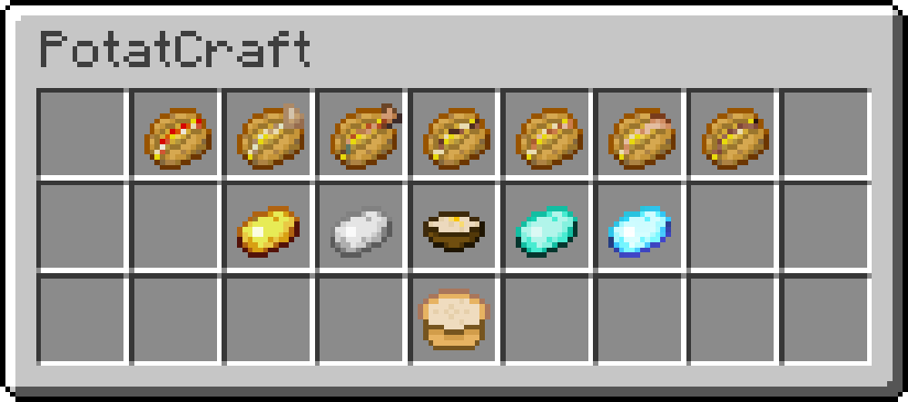 PotatCraft makes the humble potato, an oftentimes overlooked item, into a vital and useful item, without which the player may not progress. 