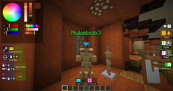 Hiding as a diamond helmet