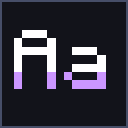 Purple Shaded Font