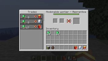 the trades from the villager