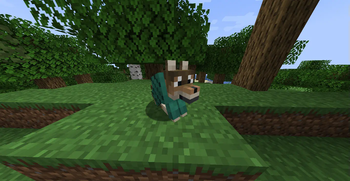 A Forest wolf with the diagonal stripes pattern