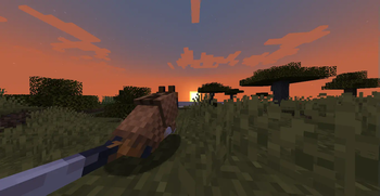 A wolf with the creeper pattern