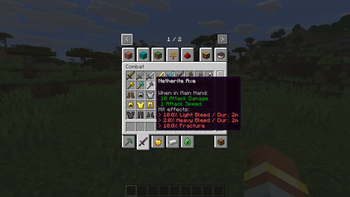 Vanilla weapon effects