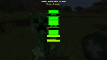 Entity healing detail
