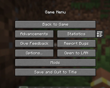 Pause Menu Button