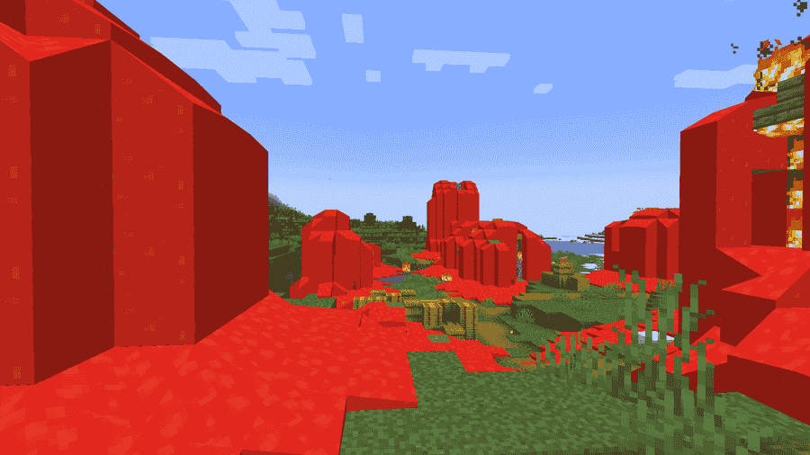 Flood the village with rainbow lava!