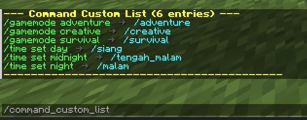 Command List