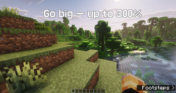 Go to big - up to 300%