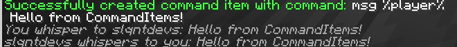 Generating an item.