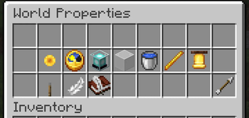 World Properties Screeen