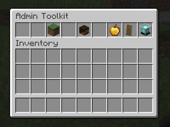 Admin Toolkit Main Screen