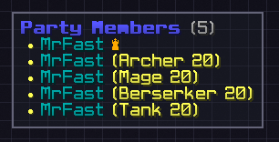 Party Members Display