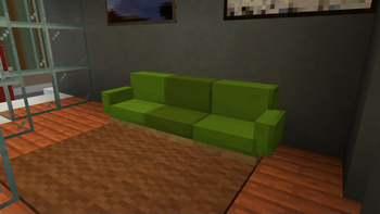 Green + White Sofa