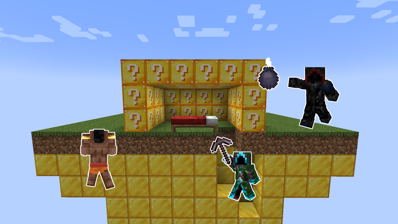 Screenshot modpacku Lucky Block Bedwars Skywardvoyager (2/2)