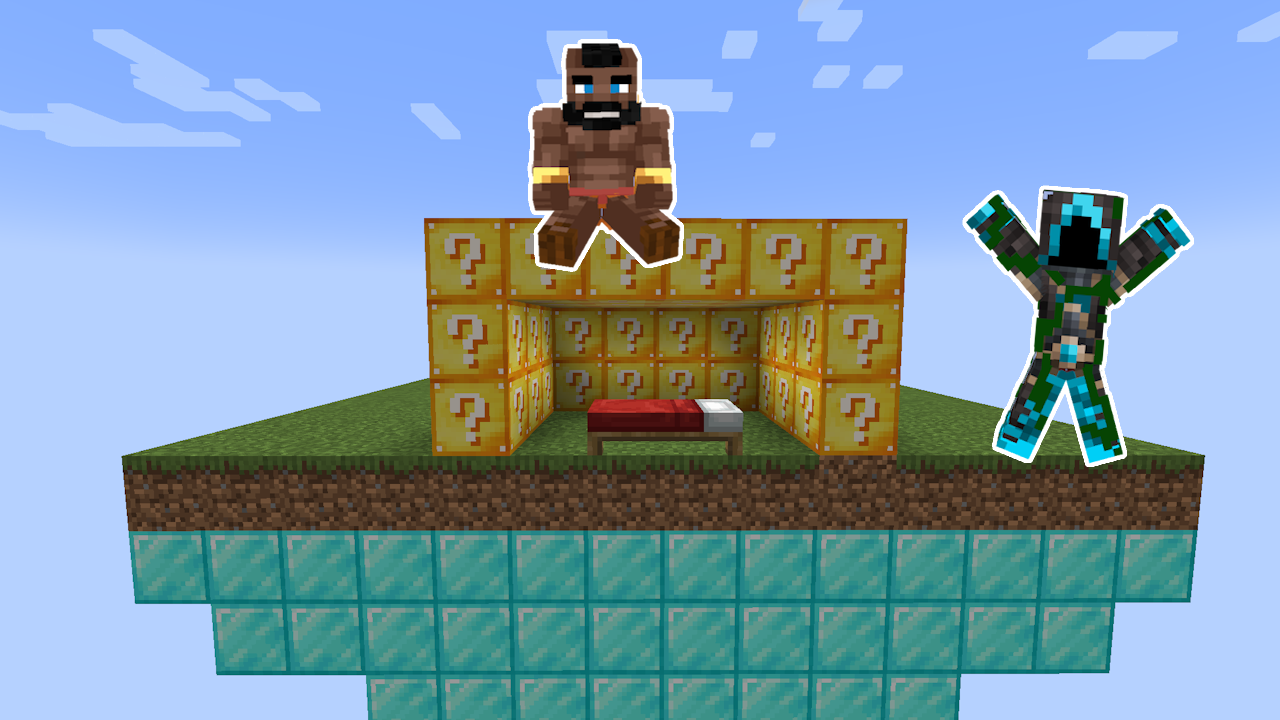 Screenshot modpacku Lucky Block Bedwars Skywardvoyager (1/2)