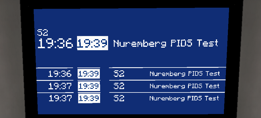 Nuremberg S-Bahn PIDS