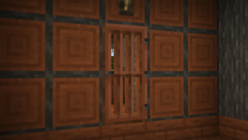 Acacia door in a Savanna village