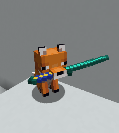 Fox holding the katana