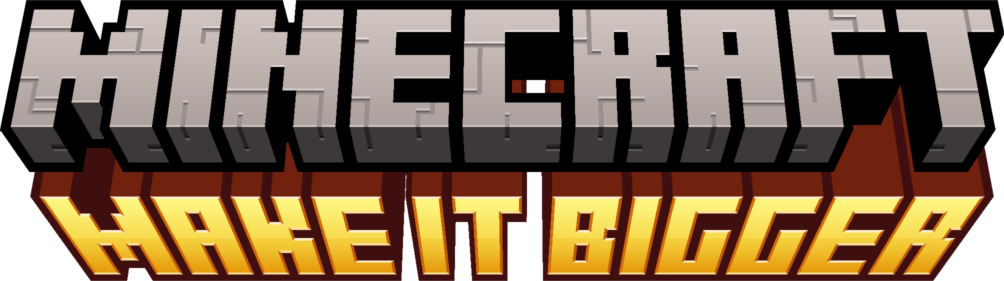 Normally Minecraft cuts the text under it as the original logo is 44px