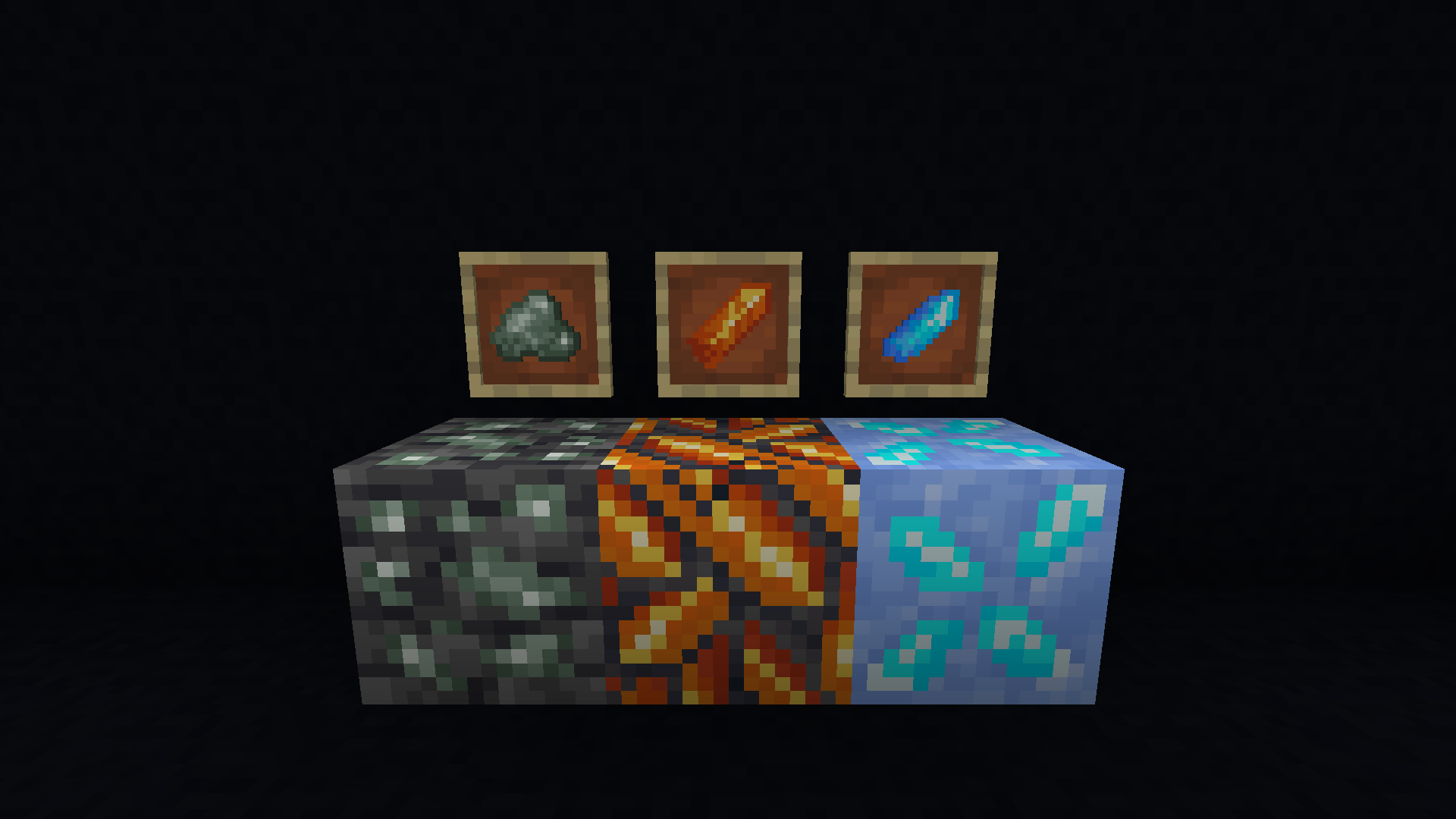 3 new Ores and Materials!
