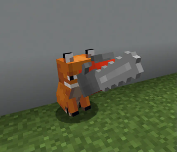 The fox with the chainsaw