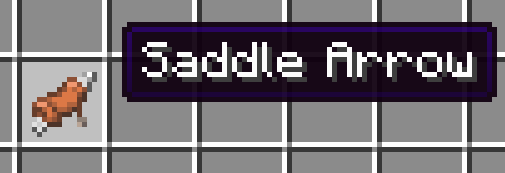 Saddle arrow item