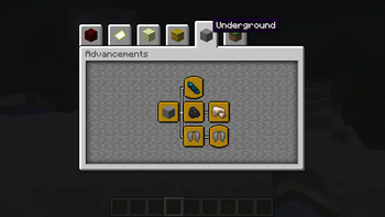 Underground advancements tab
