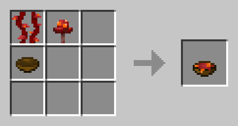 Crimson mushroom stew
