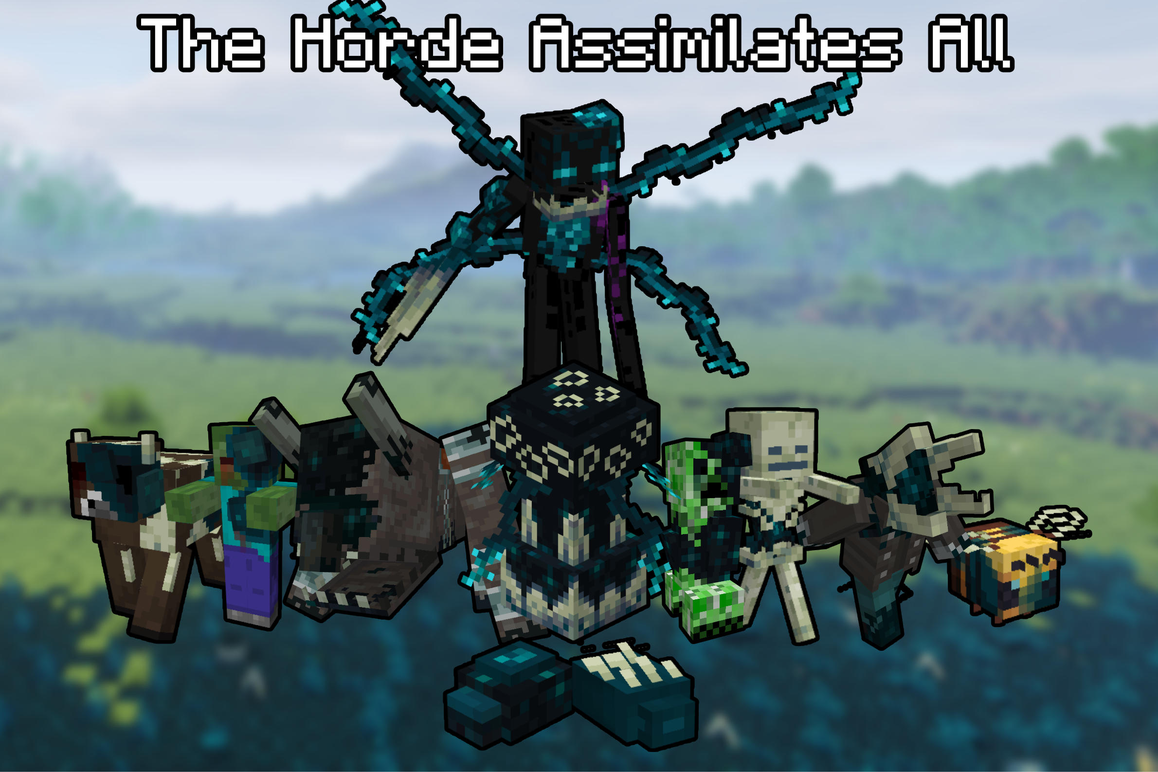 All the infested mob variants in the mod currently.