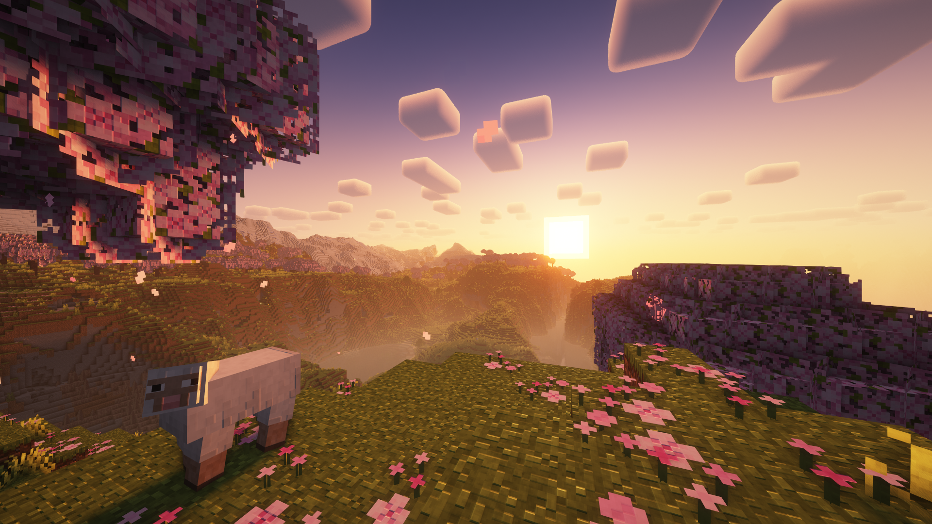 This is another example of shaders in Tachyon. 
The shader you see here is Voxels Reimagined on the highest settings