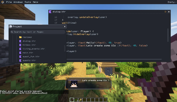 Ingame scripting editor