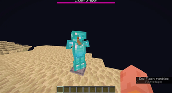 the glint doesnt work when wearing the armor.