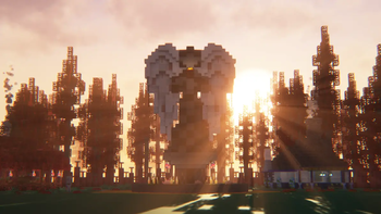 Our build with some of the modded blocks