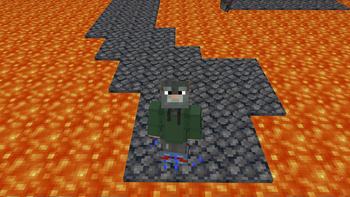 Me standing on the lava with my wet socks