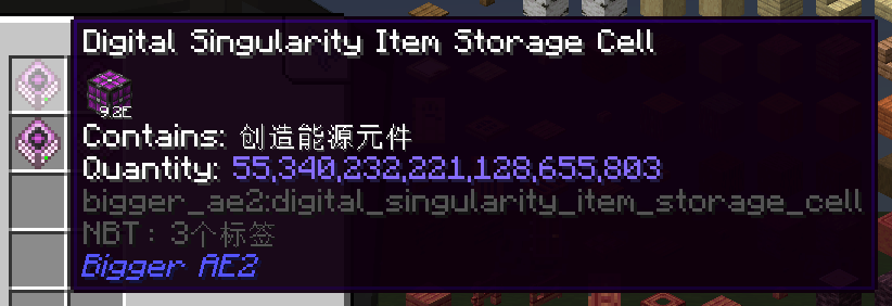 Digital Singularity Item Storage Cell