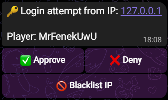 Login request