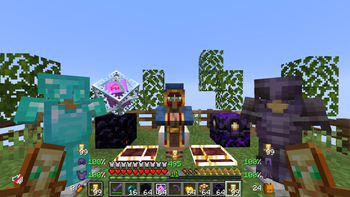 "Main cPvP Overview: End Crystal, Dual Totems, Armor, and Hotbar