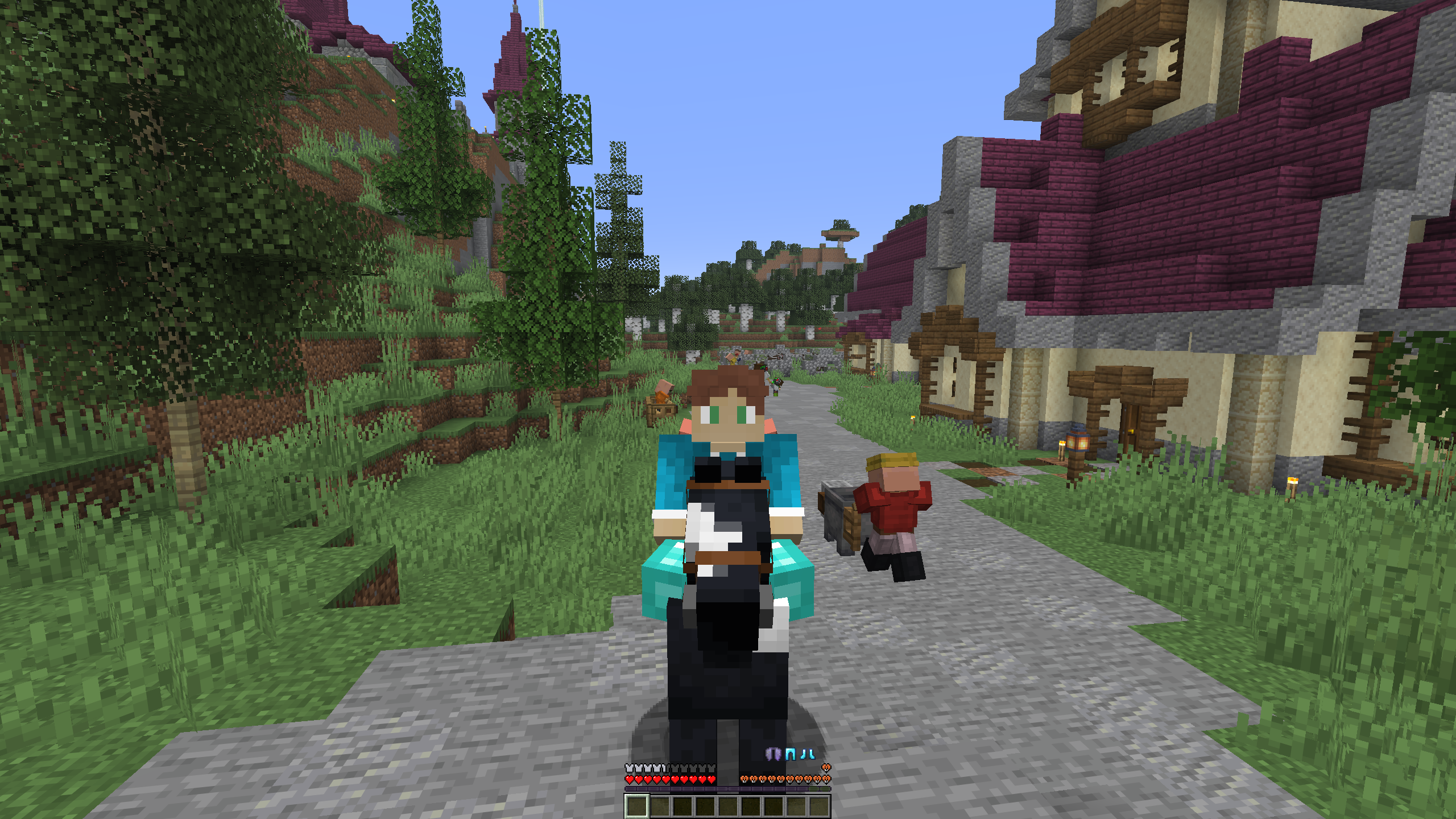 armor hud on horse