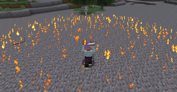 A bad author who is casting spells with an "Iron Staff"