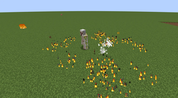 Aftermath of a Piglin Witches flask rain