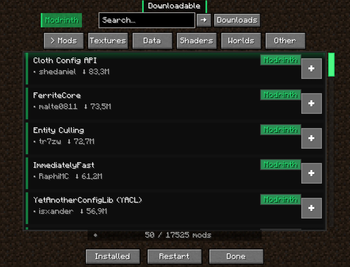 Mod browser