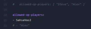 Config example