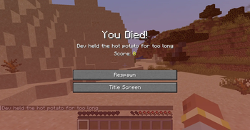 Player held the hot potato for too long