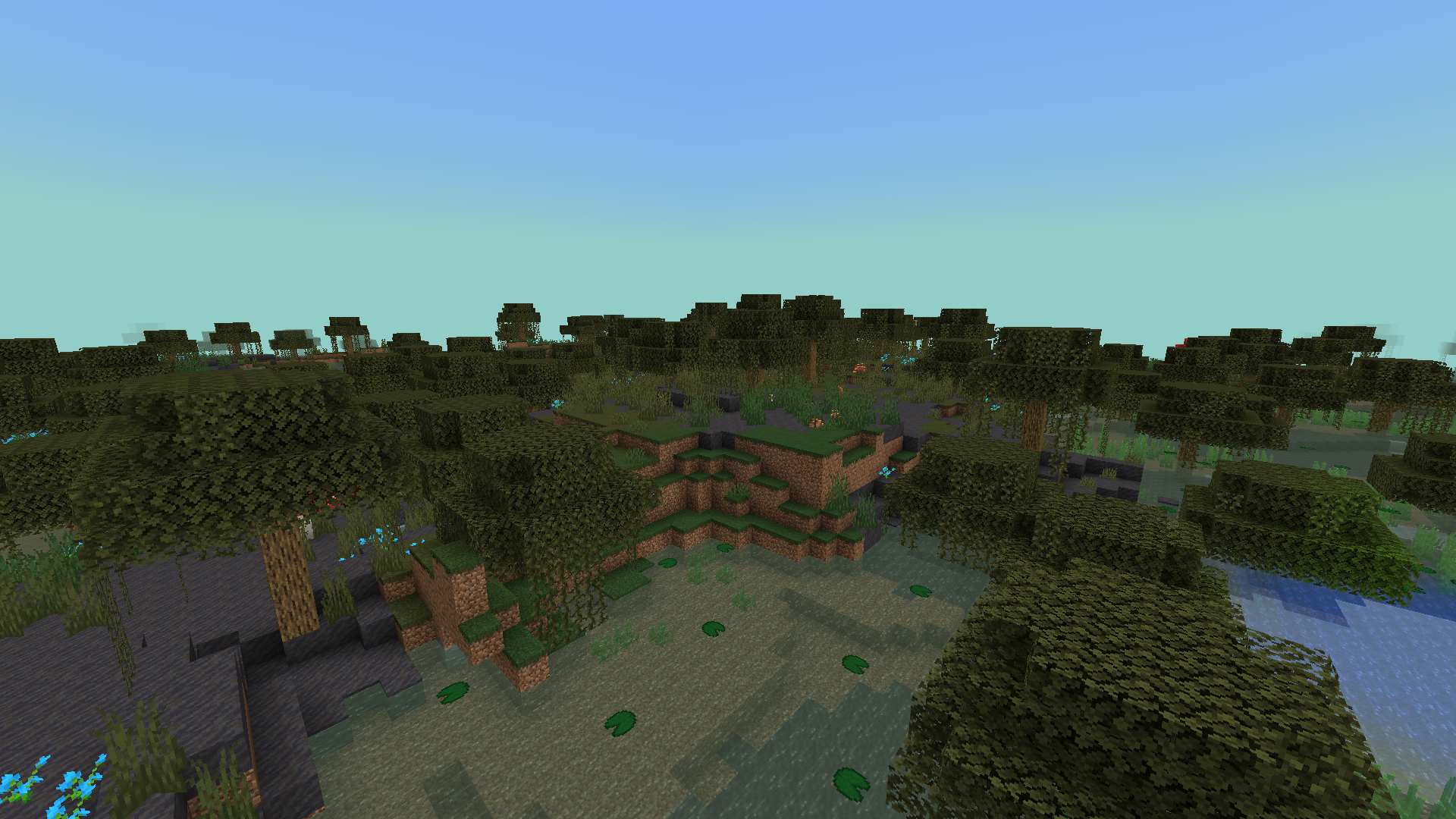 An overhauled swamp, now using mud and new sky colors.