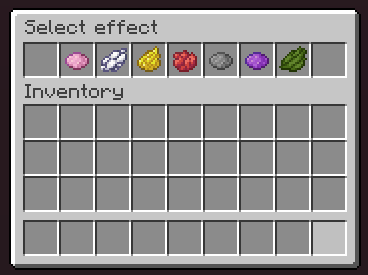 Selection menu